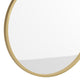 Gold,20inch Round |#| Wall Mount 20 Inch Shatterproof Round Accent Wall Mirror with Gold Metal Frame