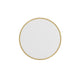 Gold,20inch Round |#| Wall Mount 20 Inch Shatterproof Round Accent Wall Mirror with Gold Metal Frame