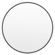 Black,30inch Round |#| Wall Mount 30 Inch Shatterproof Round Accent Wall Mirror with Black Metal Frame