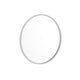 Silver,24inch Round |#| Wall Mount 24 Inch Shatterproof Round Accent Wall Mirror with Silver Metal Frame