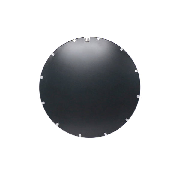 Silver,24inch Round |#| Wall Mount 24 Inch Shatterproof Round Accent Wall Mirror with Silver Metal Frame