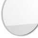 Silver,24inch Round |#| Wall Mount 24 Inch Shatterproof Round Accent Wall Mirror with Silver Metal Frame