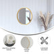 Gold,16inch Round |#| Wall Mount 16 Inch Shatterproof Round Accent Wall Mirror with Gold Metal Frame