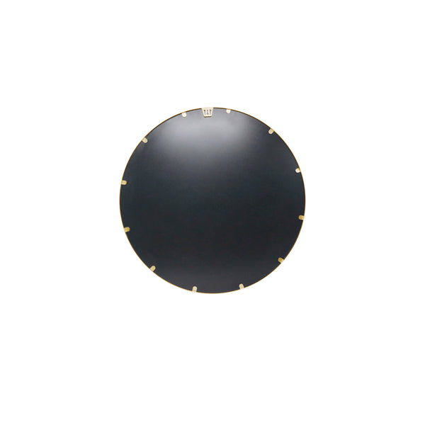 Gold,16inch Round |#| Wall Mount 16 Inch Shatterproof Round Accent Wall Mirror with Gold Metal Frame