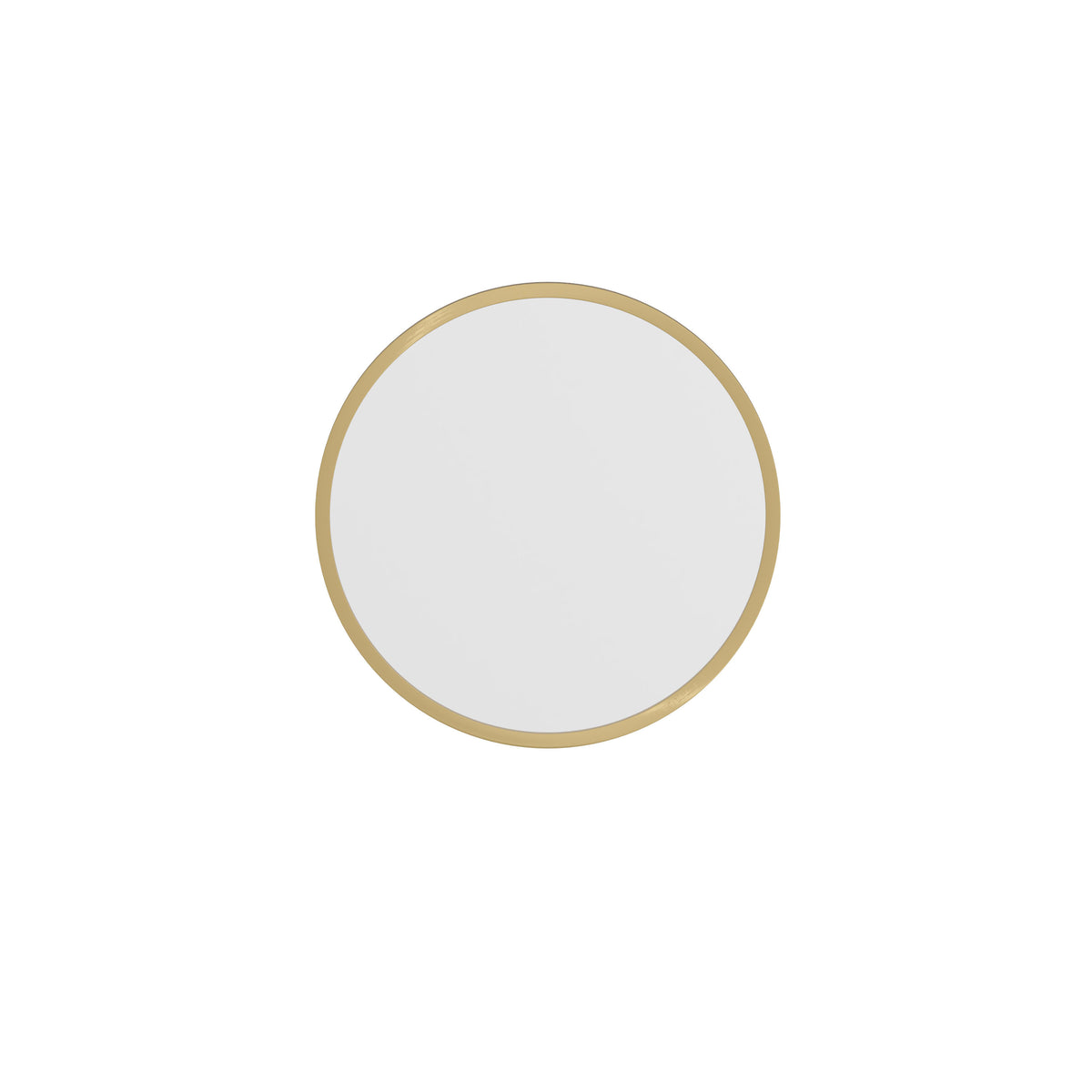 Gold,16inch Round |#| Wall Mount 16 Inch Shatterproof Round Accent Wall Mirror with Gold Metal Frame