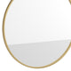 Gold,30inch Round |#| Wall Mount 30 Inch Shatterproof Round Accent Wall Mirror with Gold Metal Frame