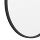 Black,24inch Round |#| Wall Mount 24 Inch Shatterproof Round Accent Wall Mirror with Black Metal Frame