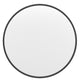 Black,24inch Round |#| Wall Mount 24 Inch Shatterproof Round Accent Wall Mirror with Black Metal Frame