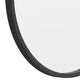 Black,20inch Round |#| Wall Mount 20 Inch Shatterproof Round Accent Wall Mirror with Black Metal Frame