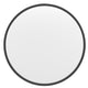 Black,20inch Round |#| Wall Mount 20 Inch Shatterproof Round Accent Wall Mirror with Black Metal Frame