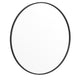 Black,36inch Round |#| Wall Mount 36 Inch Shatterproof Round Accent Wall Mirror with Black Metal Frame