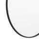 Black,36inch Round |#| Wall Mount 36 Inch Shatterproof Round Accent Wall Mirror with Black Metal Frame