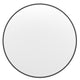 Black,36inch Round |#| Wall Mount 36 Inch Shatterproof Round Accent Wall Mirror with Black Metal Frame