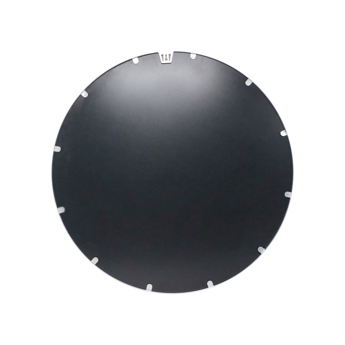Silver,30inch Round |#| Wall Mount 30 Inch Shatterproof Round Accent Wall Mirror with Silver Metal Frame