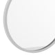 Silver,16inch Round |#| Wall Mount 16 Inch Shatterproof Round Accent Wall Mirror with Silver Metal Frame