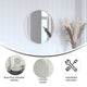 Silver,20inch Round |#| Wall Mount 20 Inch Shatterproof Round Accent Wall Mirror with Silver Metal Frame