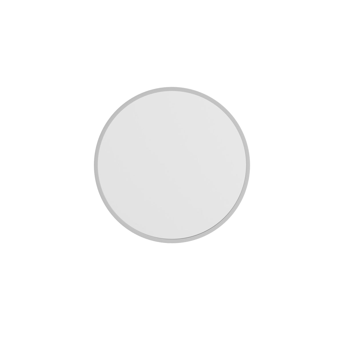 Silver,20inch Round |#| Wall Mount 20 Inch Shatterproof Round Accent Wall Mirror with Silver Metal Frame