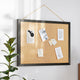 Black,20inchW x 30inchH |#| Commercial 20x30 Wall Mount Linen Board with Wooden Push Pins - Black