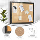 Black,18inchW x 24inchH |#| Commercial 18x24 Wall Mount Linen Board with Wooden Push Pins - Black