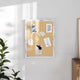 White Washed,18inchW x 24inchH |#| Commercial 18x24 Wall Mount Linen Board with Wooden Push Pins - Whitewashed