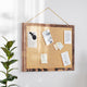 Torched Brown,18inchW x 24inchH |#| Commercial 18x24 Wall Mount Linen Board with Wooden Push Pins - Torched Brown