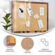 Torched Brown,18inchW x 24inchH |#| Commercial 18x24 Wall Mount Linen Board with Wooden Push Pins - Torched Brown