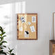 Torched Brown,18inchW x 24inchH |#| Commercial 18x24 Wall Mount Linen Board with Wooden Push Pins - Torched Brown