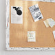 White Washed,18inchW x 24inchH |#| Commercial 18x24 Wall Mount Linen Board with Wooden Push Pins - Whitewashed