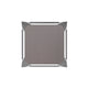 Gray Seat/Silver Frame |#| Indoor/Outdoor Backless Counter Stool with Poly Seat - Silver/Gray