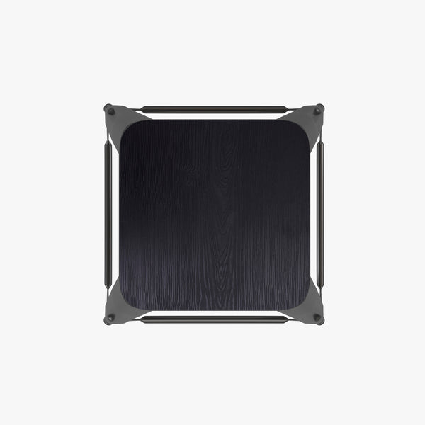 Black Seat/Black Frame |#| Indoor/Outdoor Backless Counter Stool with Poly Seat - Black/Black