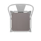 White/Gray |#| All-Weather Commercial Counter Stool with Removable Back/Poly Seat-White/Gray