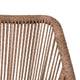 Natural/Ivory |#| Woven Indoor/Outdoor Stacking Club Chair in Natural - Ivory Cushions