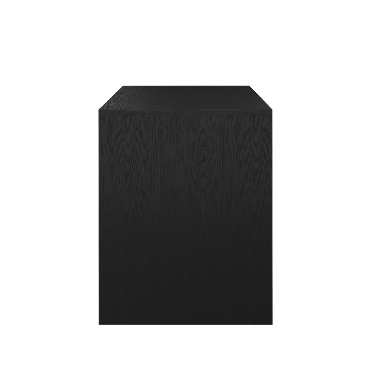 Black Frame/Oil Rubbed Bronzed Hardware |#| Black Home Office Modular Desk with 2 Drawers and Oil Rubbed Bronze Hardware