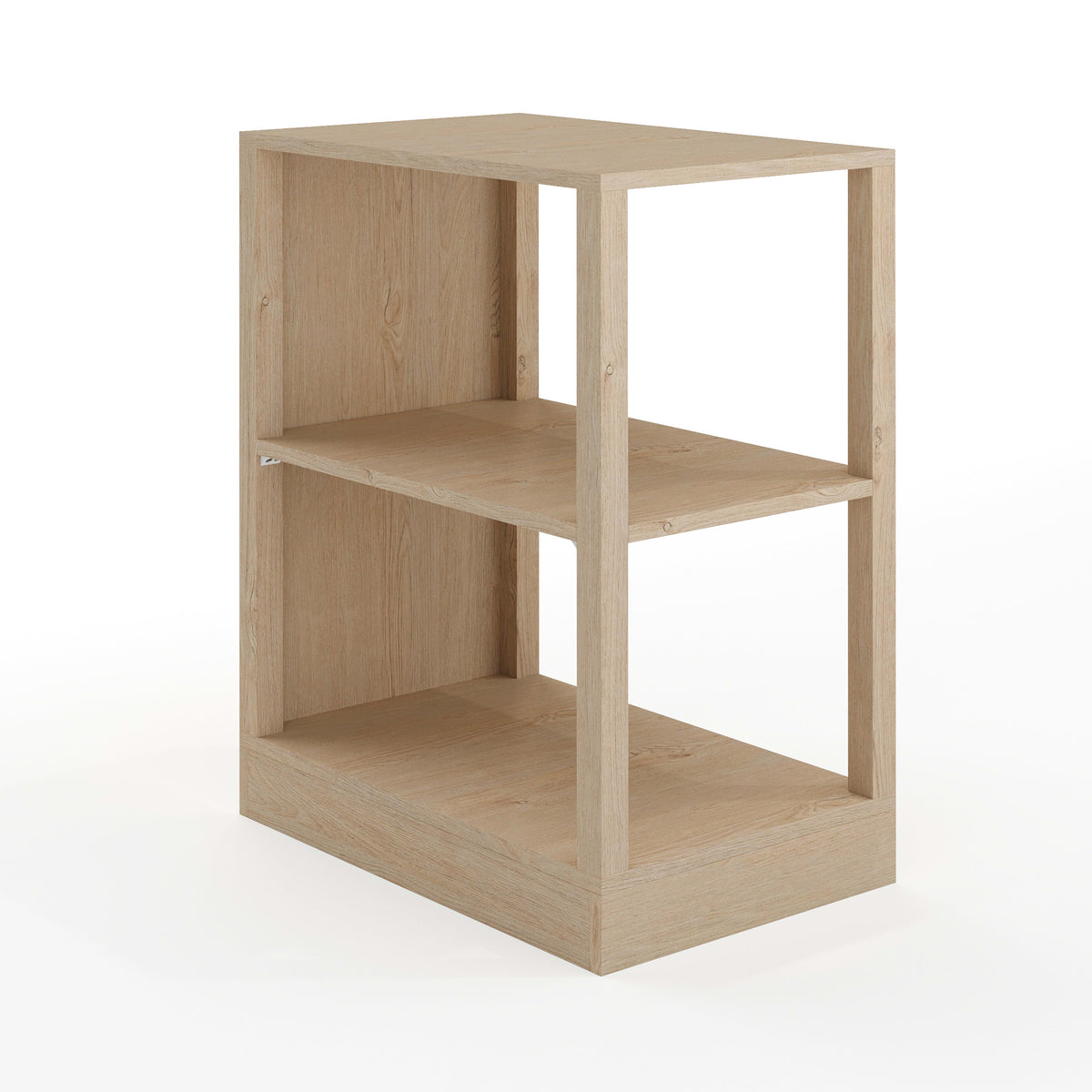 Light Natural |#| Light Natural Home Office Modular 2 Tier Open Bookshelf