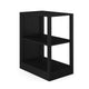Black |#| Black Home Office Modular 2 Tier Open Bookshelf