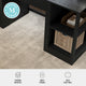 Black |#| Black Home Office Modular 2 Tier Open Bookshelf