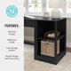 Black |#| Black Home Office Modular 2 Tier Open Bookshelf