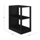 Black |#| Black Home Office Modular 2 Tier Open Bookshelf