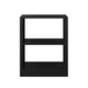 Black |#| Black Home Office Modular 2 Tier Open Bookshelf