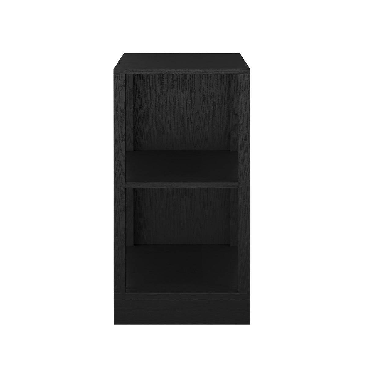 Black |#| Black Home Office Modular 2 Tier Open Bookshelf
