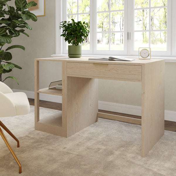 Light Natural |#| Light Natural Home Office Modular 2 Tier Open Bookshelf