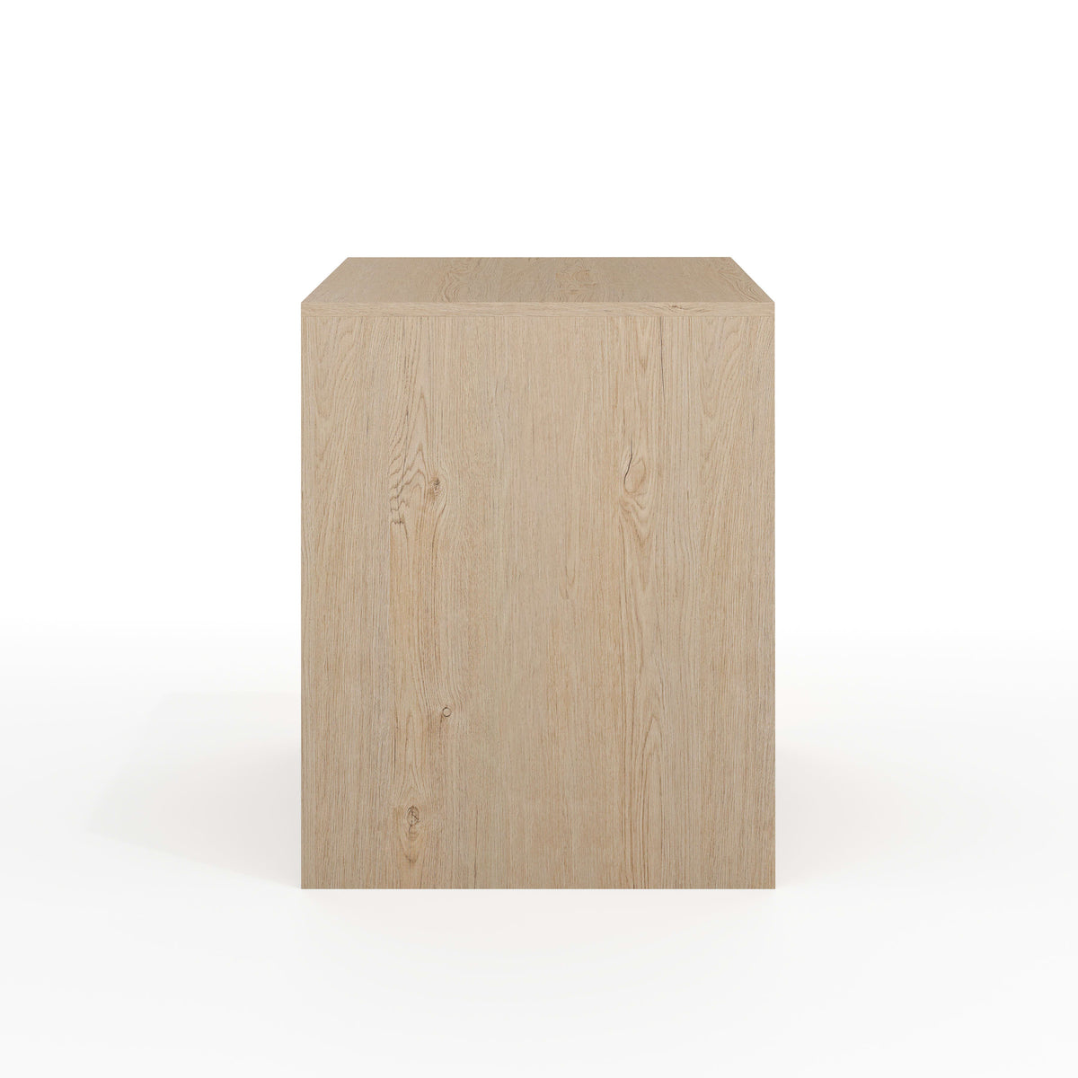 Light Natural |#| Lt. Nat. Modular Single-Drawer Desk and 2 Tier Shelf with Brushed Gold Hardware