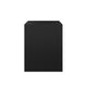 Black |#| Blk Modular Single-Drawer Desk and 2 Tier Shelf with Oil Rubbed Bronze Hardware