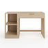 Kayden Home Office Modular Single-Drawer Desk with 2 Tier Shelf