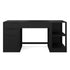 Kayden Home Office Modular Single-Drawer Desk with 2 Tier Shelf and 3 Drawer File Cabinet