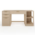 Kayden Home Office Modular Single-Drawer Desk with 2 Tier Shelf and 3 Drawer File Cabinet