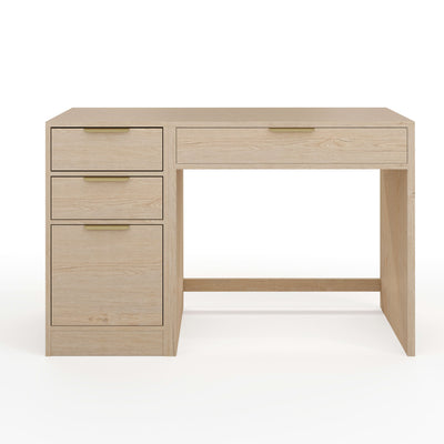 Kayden Home Office Modular Single-Drawer Desk with 3 Drawer File Cabinet - View 1