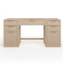 Kayden Home Office Modular Single-Drawer Desk with Dual 3 Drawer File Cabinets