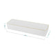 Set of 6 Plastic Stacking Desk Drawer Organizers with Gold Trim - 12 x 3