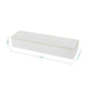 Set of 8 Plastic Stacking Desk Drawer Organizers with Gold Trim - 9 x 3